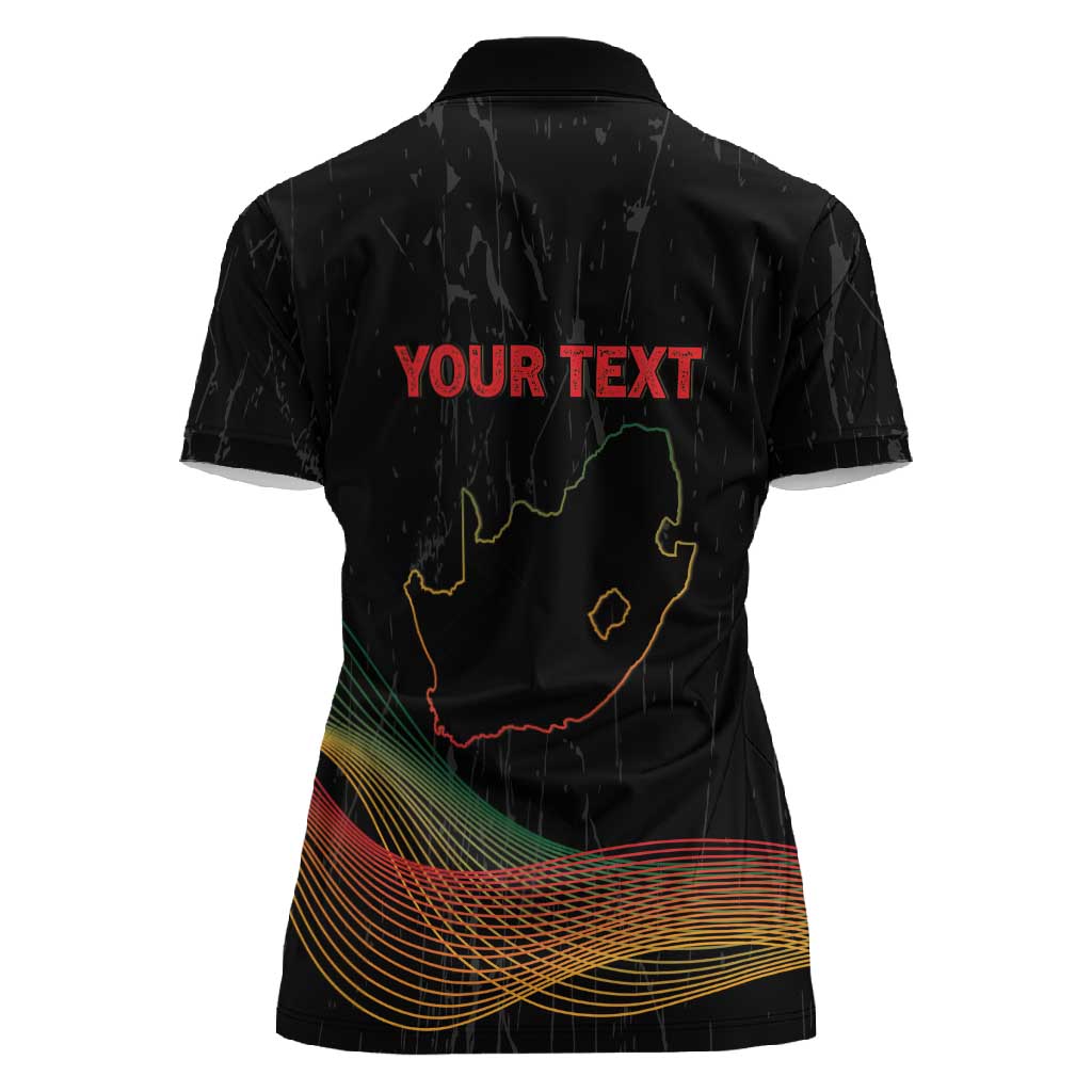 Personalized South Africa Black History Month Women Polo Shirt Live It Learn It Make It - African Pride