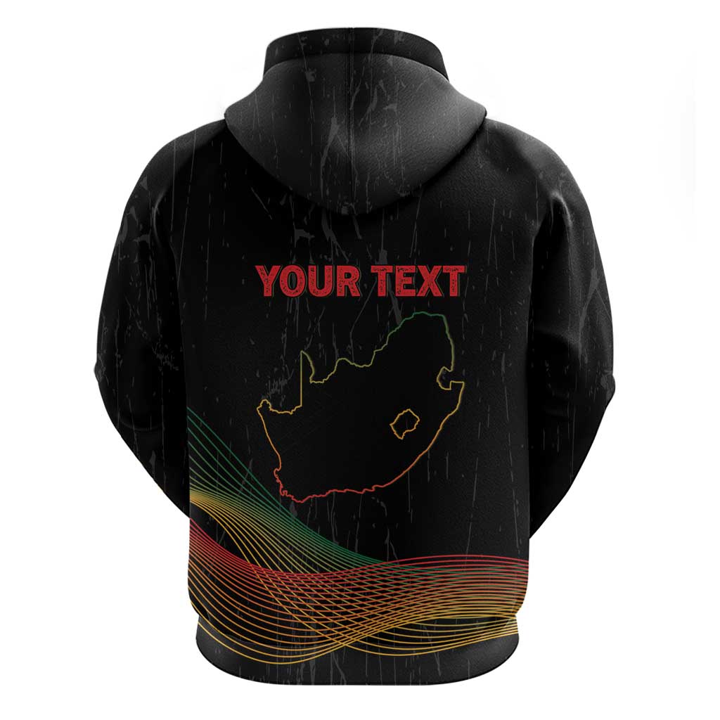 Personalized South Africa Black History Month Zip Hoodie Live It Learn It Make It - African Pride