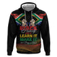 Personalized South Africa Black History Month Zip Hoodie Live It Learn It Make It - African Pride