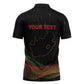 Personalized South Africa Black History Month Zipper Polo Shirt Live It Learn It Make It - African Pride