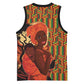 African Happy Mother's Day Basketball Jersey Black Mothers Kente Pattern - African Pride