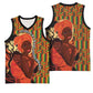 African Happy Mother's Day Basketball Jersey Black Mothers Kente Pattern - African Pride