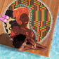 African Happy Mother's Day Beach Blanket Black Mothers Kente Pattern