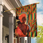 African Happy Mother's Day Garden Flag Black Mothers Kente Pattern
