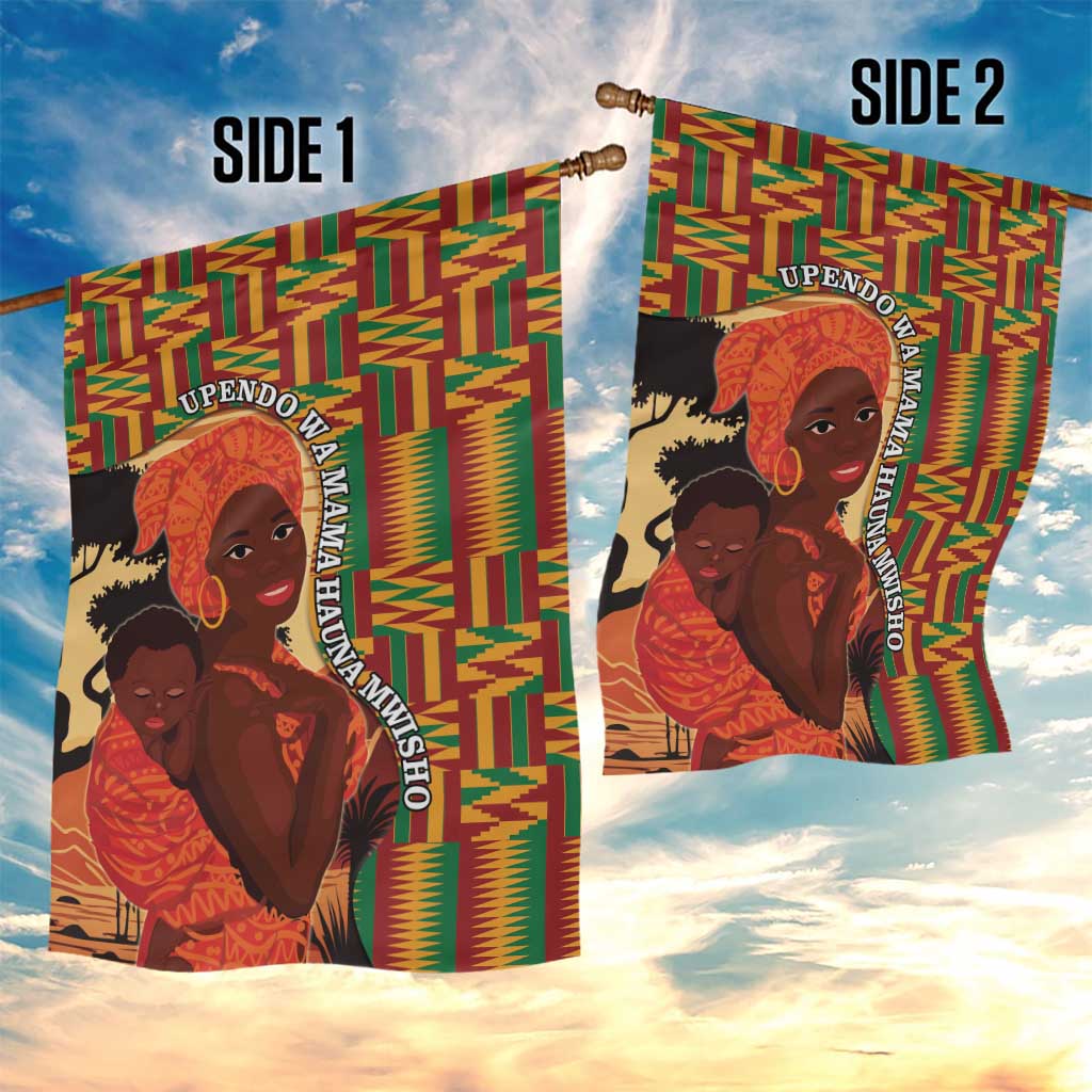 African Happy Mother's Day Garden Flag Black Mothers Kente Pattern