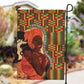 African Happy Mother's Day Garden Flag Black Mothers Kente Pattern