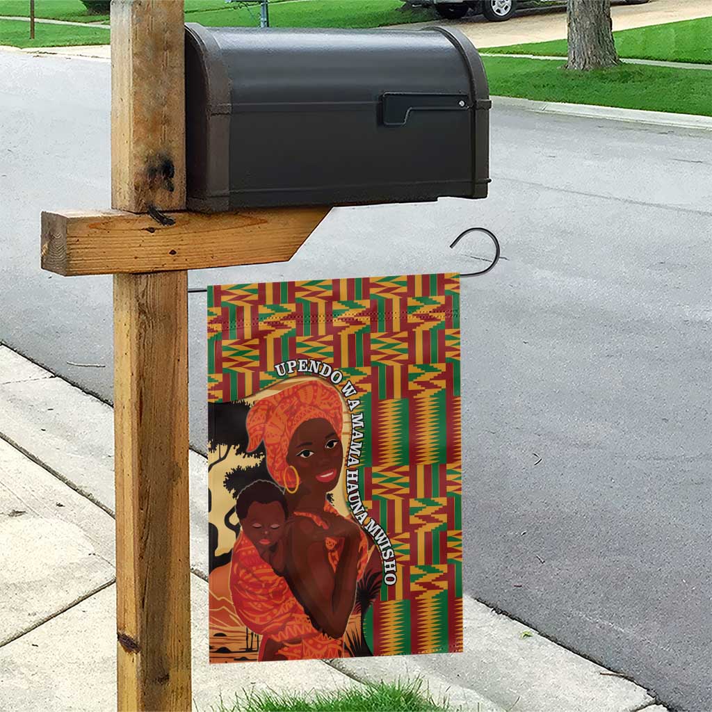 African Happy Mother's Day Garden Flag Black Mothers Kente Pattern