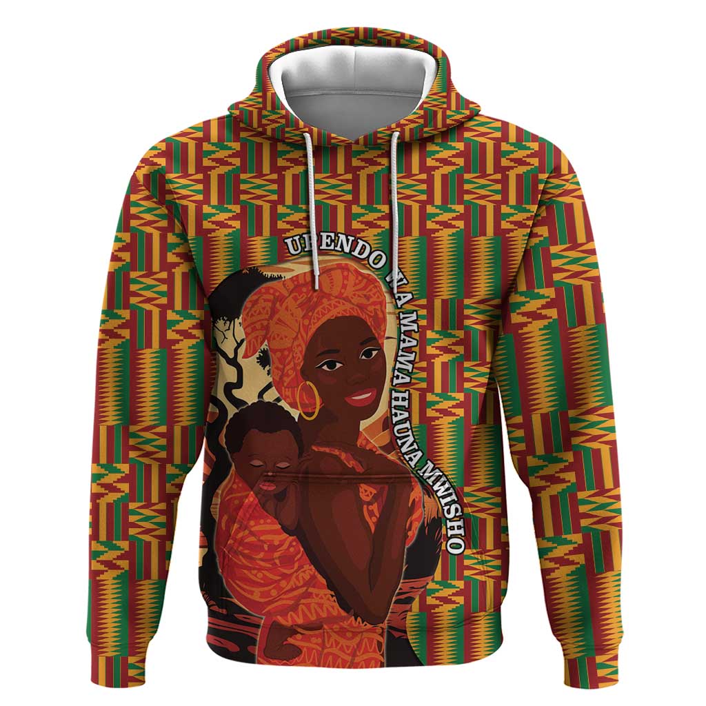 African Happy Mother's Day Hoodie Black Mothers Kente Pattern