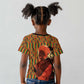 African Happy Mother's Day Kid T shirt Black Mothers Kente Pattern