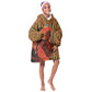 African Happy Mother's Day Kid Wearable Blanket Hoodie Black Mothers Kente Pattern