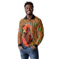 African Happy Mother's Day Long Sleeve Polo Shirt Black Mothers Kente Pattern
