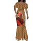 African Happy Mother's Day Mermaid Dress Black Mothers Kente Pattern