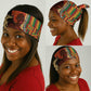African Happy Mother's Day Neck Gaiter Black Mothers Kente Pattern LT15