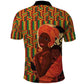 African Happy Mother's Day Polo Shirt Black Mothers Kente Pattern