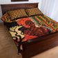 African Happy Mother's Day Quilt Bed Set Black Mothers Kente Pattern