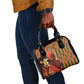African Happy Mother's Day Shoulder Handbag Black Mothers Kente Pattern