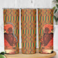 African Happy Mother's Day Skinny Tumbler Black Mothers Kente Pattern