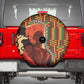 African Happy Mother's Day Spare Tire Cover Black Mothers Kente Pattern