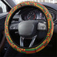 African Happy Mother's Day Steering Wheel Cover Black Mothers Kente Pattern