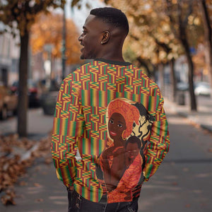 African Happy Mother's Day Sweatshirt Black Mothers Kente Pattern