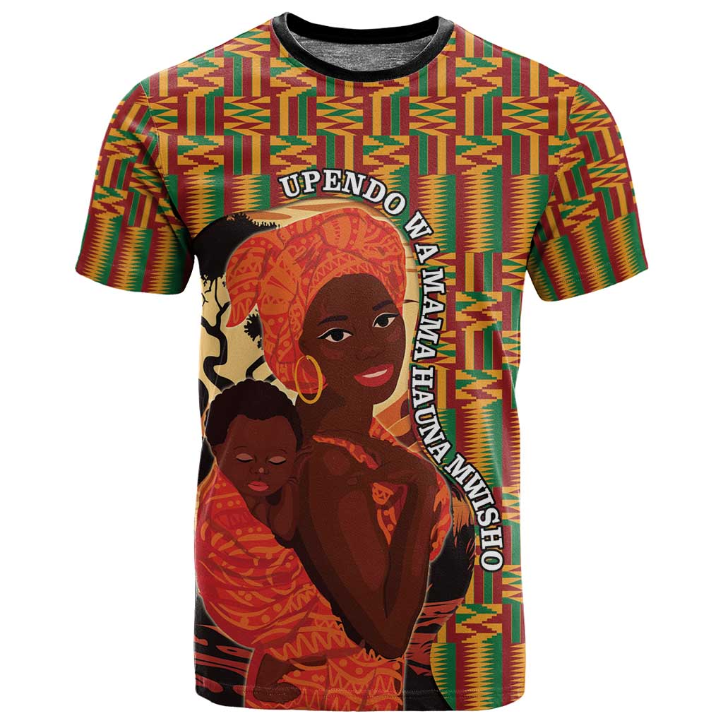 African Happy Mother's Day T shirt Black Mothers Kente Pattern