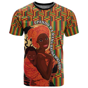 African Happy Mother's Day T shirt Black Mothers Kente Pattern
