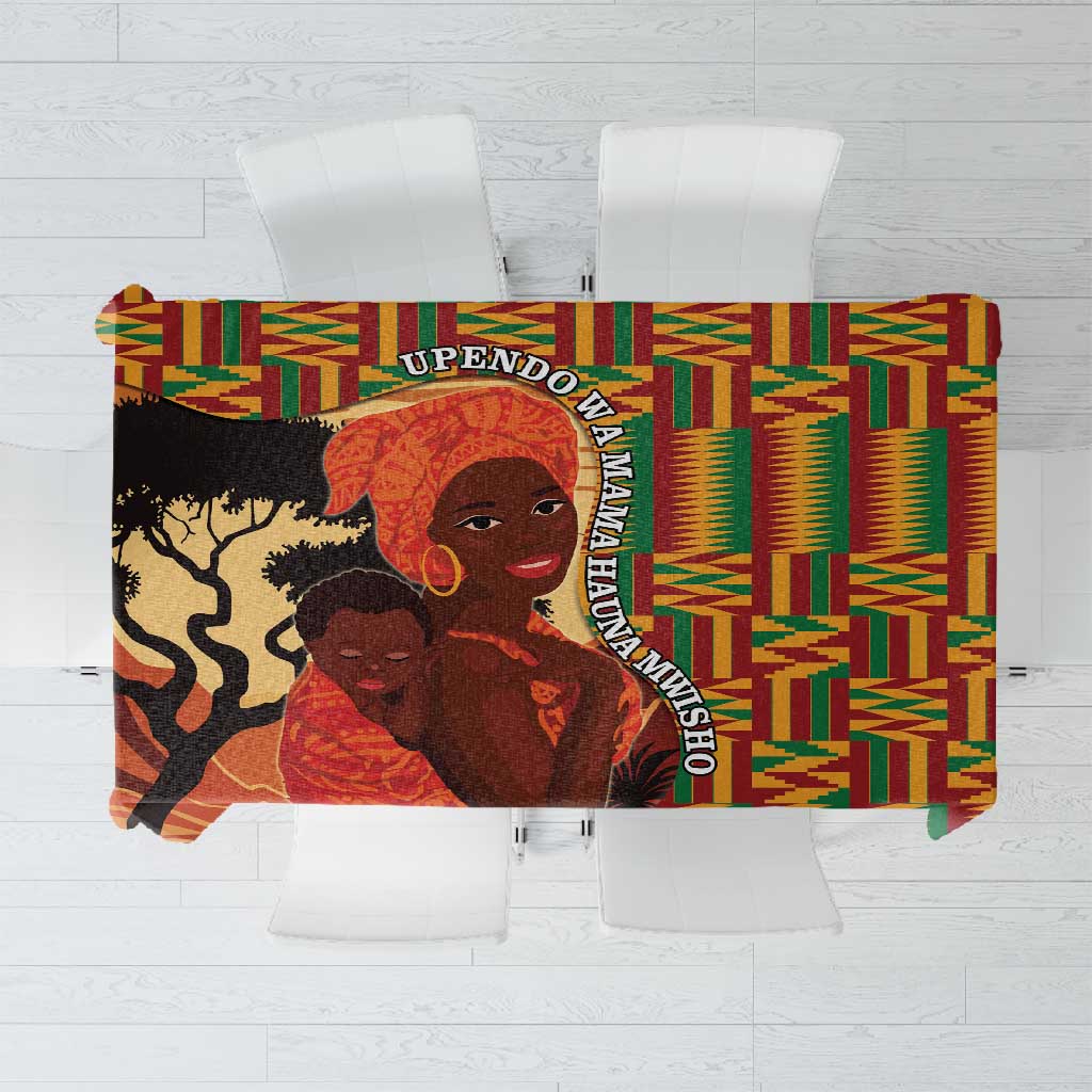 African Happy Mother's Day Tablecloth Black Mothers Kente Pattern