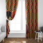 African Happy Mother's Day Window Curtain Black Mothers Kente Pattern