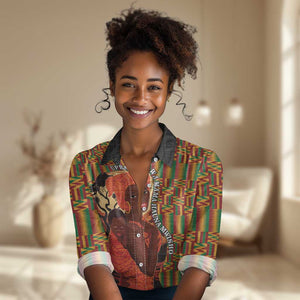 African Happy Mother's Day Women Casual Shirt Black Mothers Kente Pattern