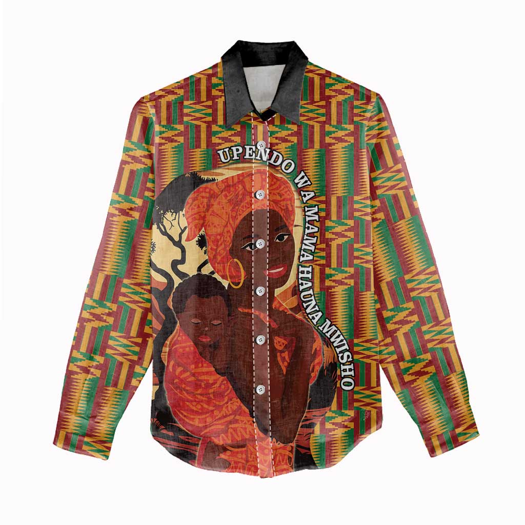 African Happy Mother's Day Women Casual Shirt Black Mothers Kente Pattern