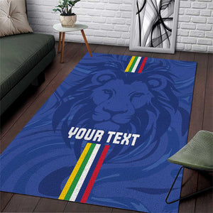 Custom Central African Republic Football Area Rug Allez Les Fauves