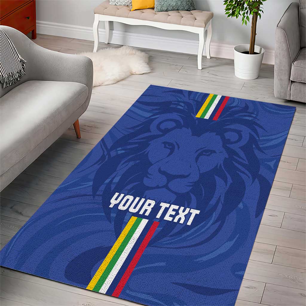 Custom Central African Republic Football Area Rug Allez Les Fauves