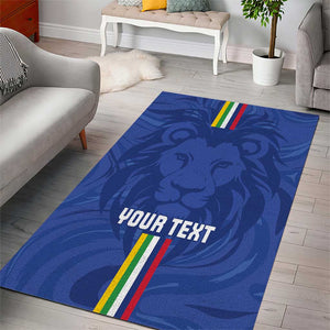 Custom Central African Republic Football Area Rug Allez Les Fauves