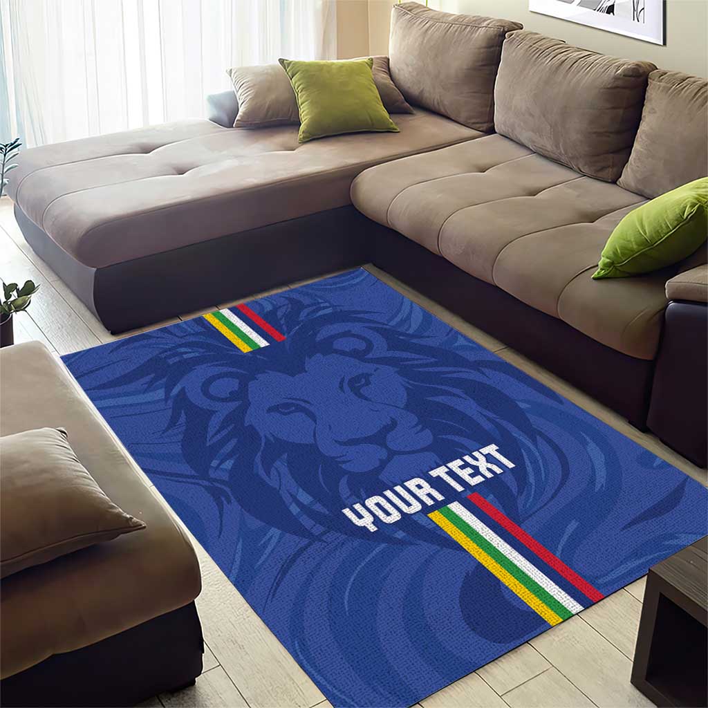 Custom Central African Republic Football Area Rug Allez Les Fauves