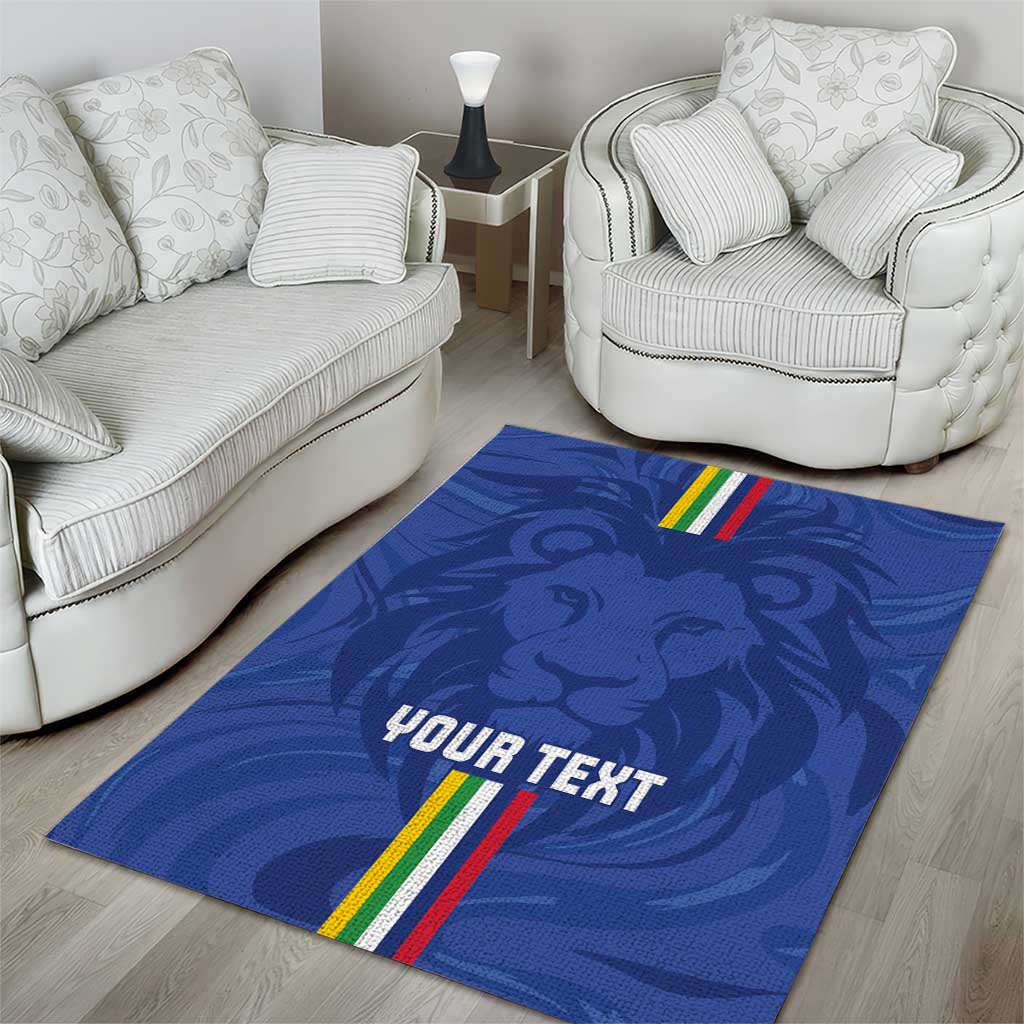 Custom Central African Republic Football Area Rug Allez Les Fauves