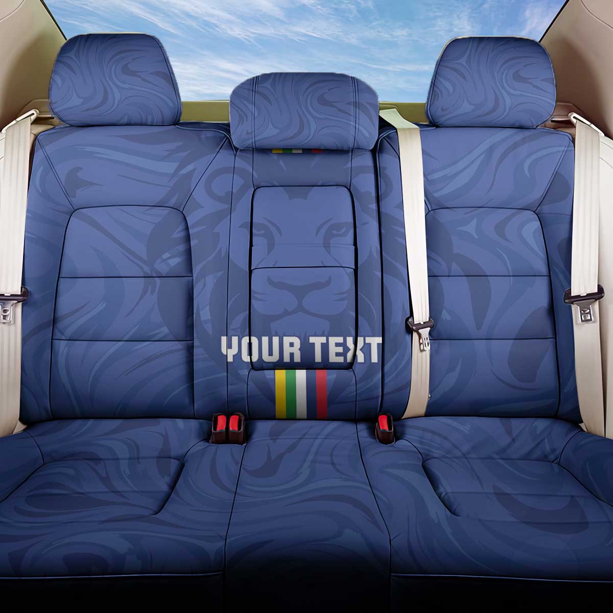 Custom Central African Republic Football Back Car Seat Cover Allez Les Fauves