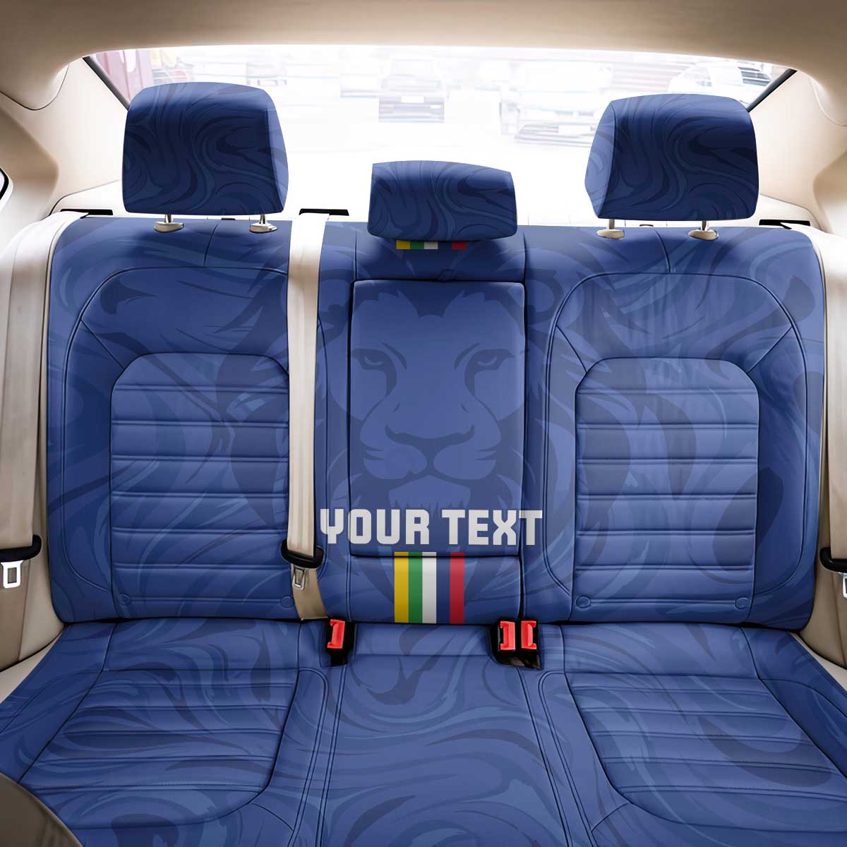 Custom Central African Republic Football Back Car Seat Cover Allez Les Fauves