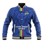 Custom Central African Republic Football Baseball Jacket Allez Les Fauves