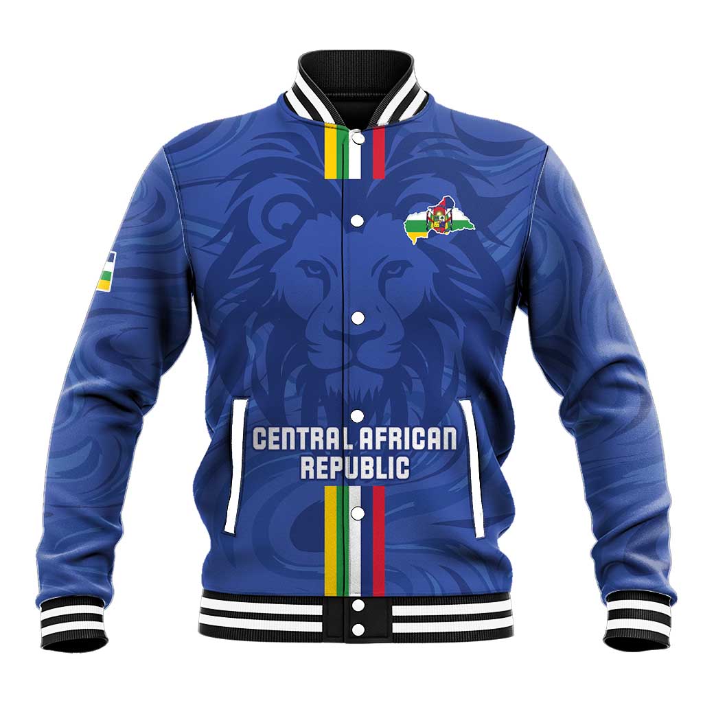Custom Central African Republic Football Baseball Jacket Allez Les Fauves
