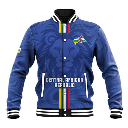 Custom Central African Republic Football Baseball Jacket Allez Les Fauves