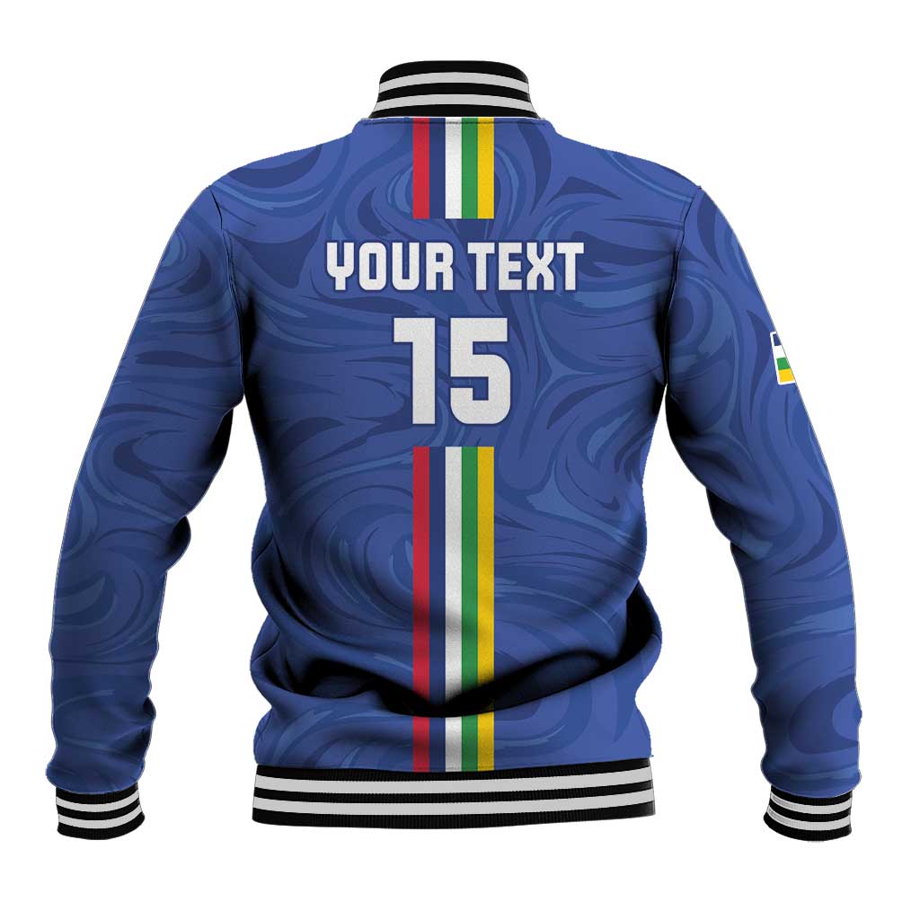 Custom Central African Republic Football Baseball Jacket Allez Les Fauves