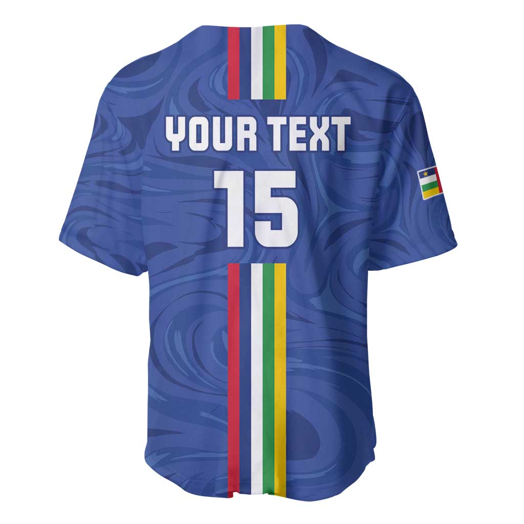 Custom Central African Republic Football Baseball Jersey Allez Les Fauves
