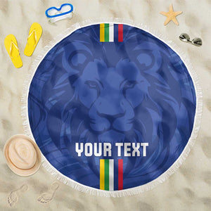 Custom Central African Republic Football Beach Blanket Allez Les Fauves
