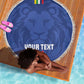 Custom Central African Republic Football Beach Blanket Allez Les Fauves