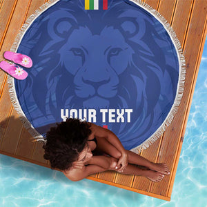 Custom Central African Republic Football Beach Blanket Allez Les Fauves