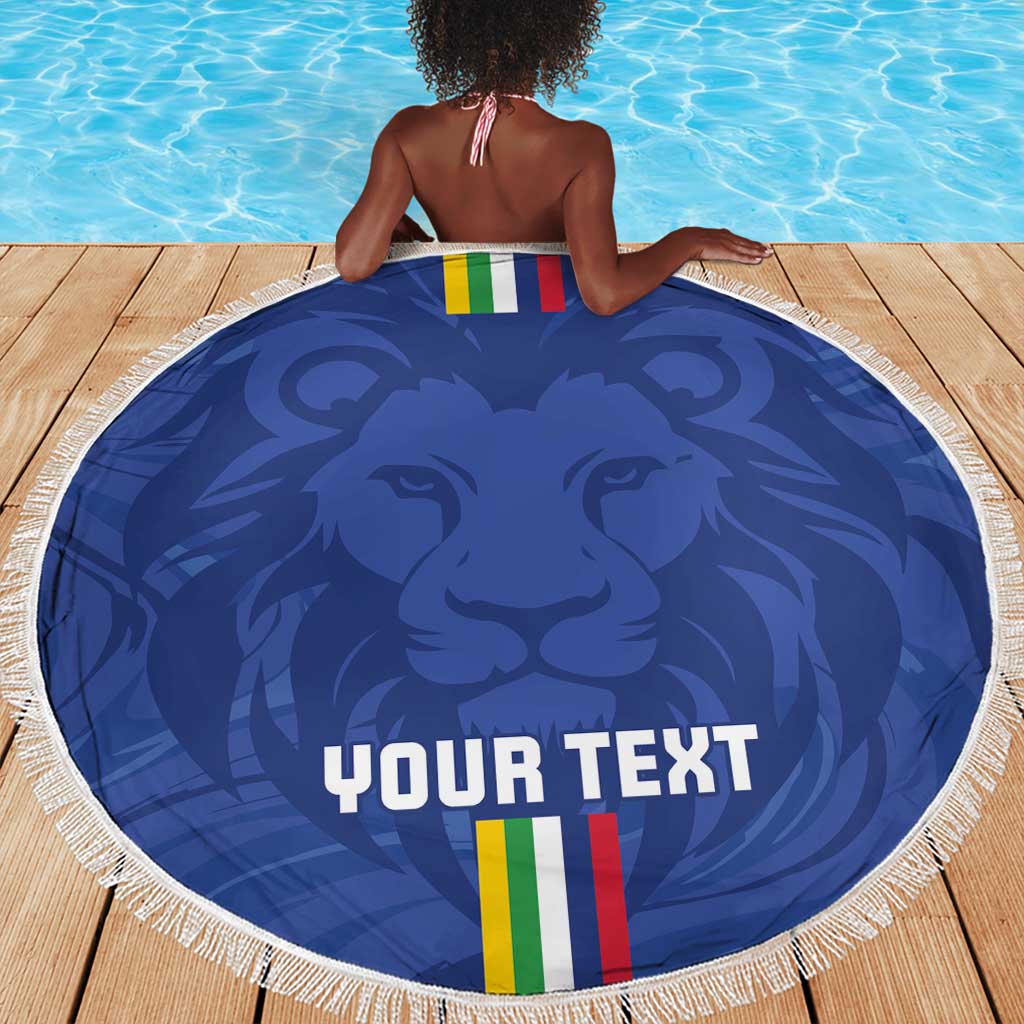 Custom Central African Republic Football Beach Blanket Allez Les Fauves