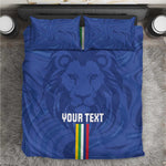 Custom Central African Republic Football Bedding Set Allez Les Fauves