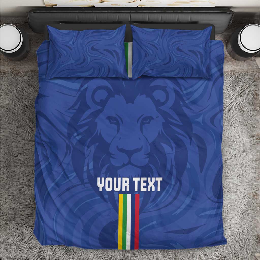 Custom Central African Republic Football Bedding Set Allez Les Fauves