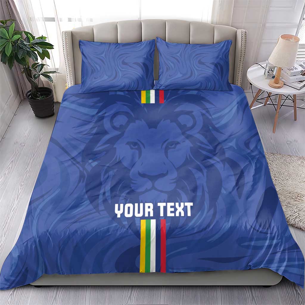Custom Central African Republic Football Bedding Set Allez Les Fauves