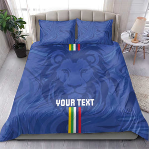 Custom Central African Republic Football Bedding Set Allez Les Fauves